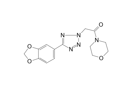 2-(5-Benzo[1,3]dioxol-5-yl-tetrazol-2-yl)-1-morpholin-4-yl-ethanone