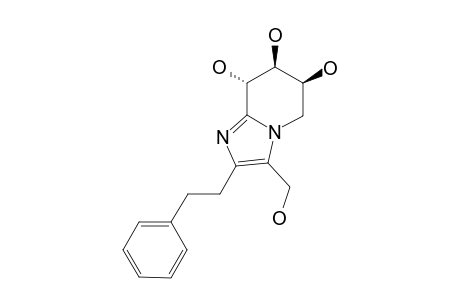 (6S,7S,8S)-3-(HYDROXYMETHYL)-2-(2-PHENYLETHYL)-5,6,7,8-TETRAHYDROIMIDAZO-[1,2-A]-PYRIDINE-6,7,8-TRIOL