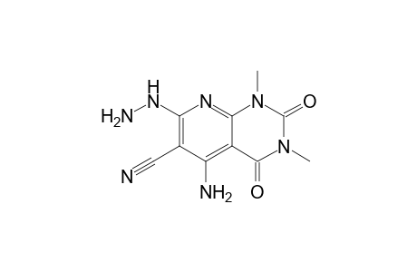 5-Amino-7-hydrazinyl-1,3-dimethyl-2,4-dioxo-1,2,3,4-tetrahydropyrido[2,3-d]pyrimidine-6-carbo-nitrile