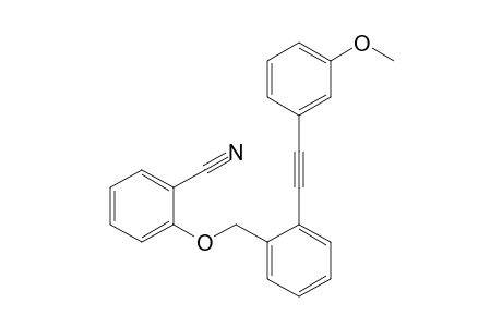 2-[[2-[(3-Methoxyphenyl)ethynyl]benzyl]oxy]benzonitrile