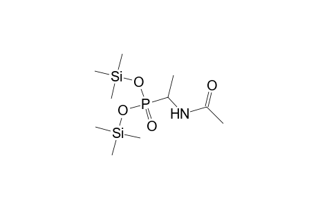 Phosphonic acid, [1-(acetylamino)ethyl]-, bis(trimethylsilyl) ester