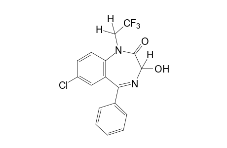 7-chloro-1,3-dihydro-3-hydroxy-5-phenyl-1-(2,2,2-trifluoroethyl)-2H-1,4-benzodiazepin-2-one