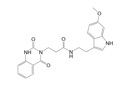 3-quinazolinepropanamide, 1,2,3,4-tetrahydro-N-[2-(6-methoxy-1H-indol-3-yl)ethyl]-2,4-dioxo-