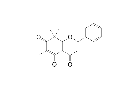 CHAMPANONE-C;5-HYDROXY-6,8,8-TRIMETHYL-2-PHENYL-2H-CHROMENE-4,7(3H,8H)-DIONE;REFERENCE