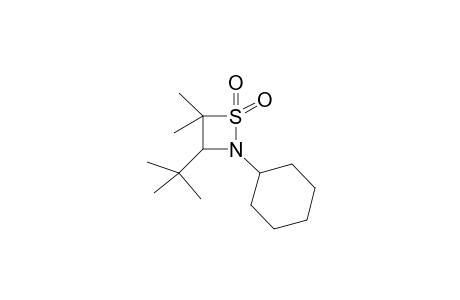 3-tert-Butyl-2-cyclohexyl-4,4-methyl-1,2-thiazetidine 1,1-dioxide