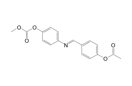 Carbonic acid, 4-[[[4-(acetyloxy)phenyl]methylene]amino]phenyl methyl ester