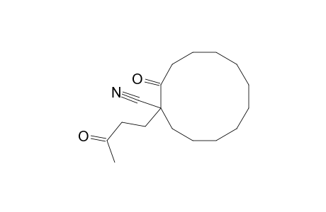 Cyclododecanecarbonitrile, 2-oxo-1-(3-oxobutyl)-