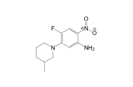 4-Fluoro-5-(3'-methylpiperidin-1'-yl)-2-nitroaniline