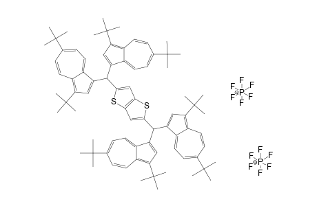 2,5-THIENO-[3,2-B]-THIOPHENEDIYLBIS-[BIS-(3,6-DI-TERT.-BUTYL-1-AZULENYL)-METHYLIUM]-BIS-(HEXAFLUOROPHOSPHATE)