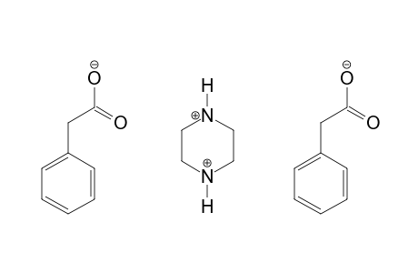 phenylacetic acid, compound with piperazine(2.1)