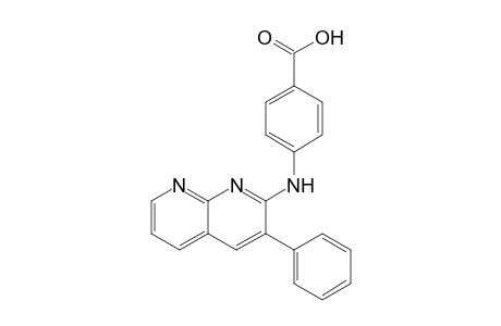 2-(4-Carboxyphenylamino)-3-phenyl-1,8-naphthyridine