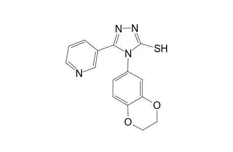 4-(2,3-dihydro-1,4-benzodioxin-6-yl)-5-(pyridin-3-yl)-4H-1,2,4-triazole-3-thiol