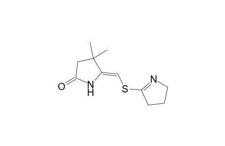 (5E)-5-[(3,4-Dihydro-2H-pyrrol-5-ylsulfanyl)methylene]-4,4-dimethyl-2-pyrrolidinone