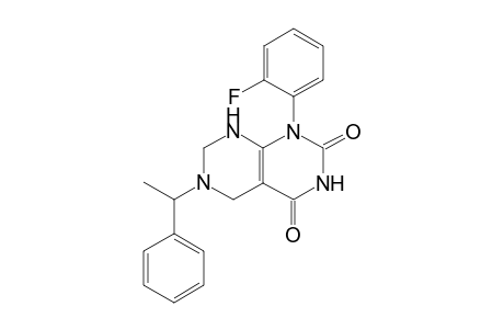 Pyrimido[4,5-d]pyrimidine-2,4(1H,3H)-dione, 1-(2-fluorophenyl)-5,6,7,8-tetrahydro-6-(1-phenylethyl)-