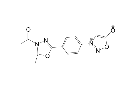 3-[4-(3-Acetyl-2,2-dimethyloxadiazol-5-yl)phenyl]sydnone