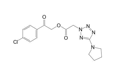 5-(1-pyrrolidinyl)-2H-tetrazole-2-acetic acid, p-chlorophenacyl ester