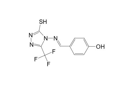 4-((E)-{[3-sulfanyl-5-(trifluoromethyl)-4H-1,2,4-triazol-4-yl]imino}methyl)phenol