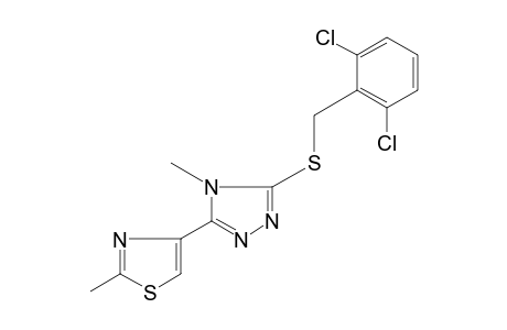 3-[(2,6-dichlorobenzyl)thio]-4-methyl-5-(2-methyl-4-thiazolyl)-4H-1,2,4-triazole