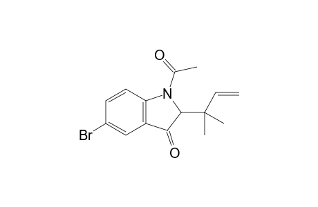 1-Acetyl-5-bromo-2-(1,1-dimethylallyl)indolin-3-one