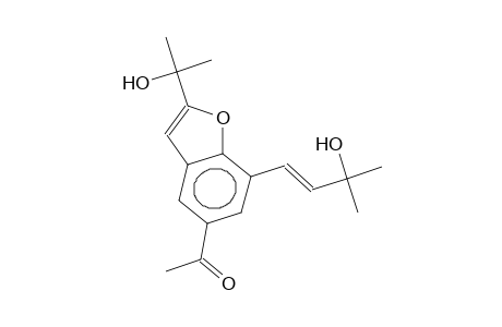 5-ACETYL-2-(2-HYDROXYISOPROPYL)-7-(3-HYDROXY-3-METHYL-1E-BUTENYL)-BENZOFURAN