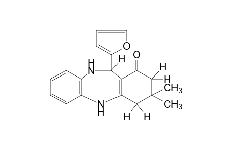 3,3-dimethyl-11-(2-furyl)-2,3,4,5,10,11-hexahydro-1H-dibenzo[b,e][1,4]diazepin-1-one