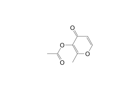 acetic acid (4-keto-2-methyl-pyran-3-yl) ester