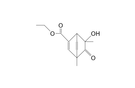 1,3-Dimethyl-3-hydroxy-bicyclo(2.2.2)octa-5,7-dien-2-one-8-carboxylic acid, ethyl ester