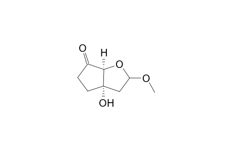 (1S,3RS,5S)-3-Methoxy-5-hydroxy-2-oxabicylo[3.3.0]octan-8-one