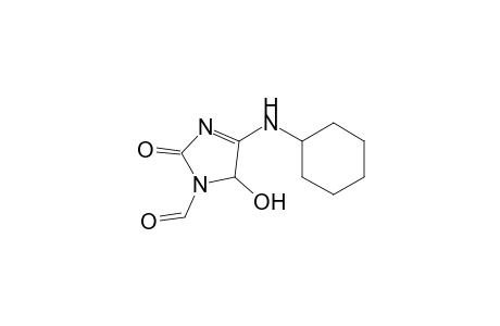 4-(Cyclohexylamino)-1-formyl-5-hydroxy-1H-imidazo-2(5H)-one