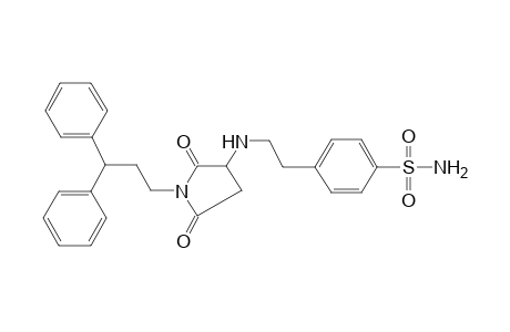 4-(2-{[1-(3,3-Diphenylpropyl)-2,5-dioxo-3-pyrrolidinyl]amino}ethyl)benzenesulfonamide