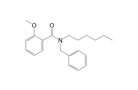 Benzamide, 2-methoxy-N-benzyl-N-hexyl-