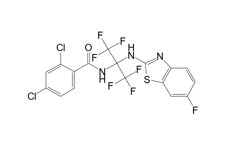 2,4-Dichloro-N-[2,2,2-trifluoro-1-(6-fluoro-benzothiazol-2-ylamino)-1-trifluoromethyl-ethyl]-benzamide