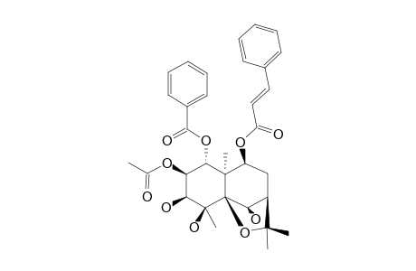 (1-R,2-S,3-S,4-S,5-S,7-R,9-S,10-R)-2-ACETOXY-1-BENZOYLOXY-9-TRANS-CINNAMOYLOXY-3,4,6-TRIHYDROXY-BETA-AGAROFURAN