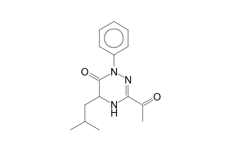 3-Acetyl-5-isobutyl-1-phenyl-4,5-dihydro-1H-[1,2,4]triazin-6-one