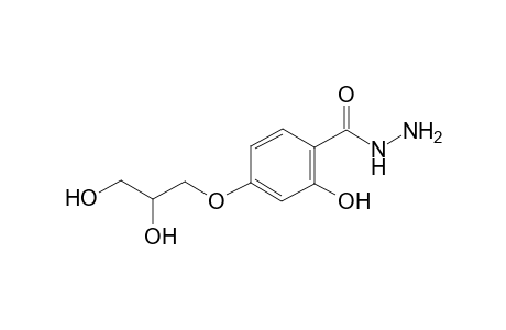 Benzhydrazide, 2-hydroxy-4-(2,3-dihydroxypropoxy)-