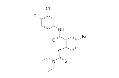 3-bromo-3',4'-dichlorosalicylanilide, O-ester with diethylthiocarbamate