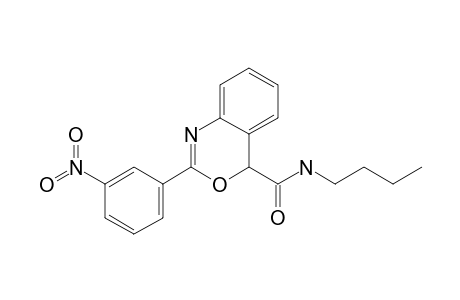 N-(n-Butyl)-2-(3-nitrophenyl)-4H-3,1-benzoxazine-4-carboxamide