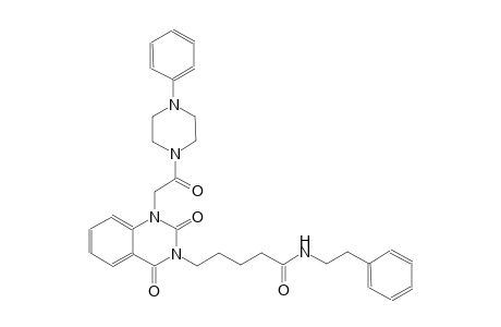 5-(2,4-dioxo-1-[2-oxo-2-(4-phenyl-1-piperazinyl)ethyl]-1,4-dihydro-3(2H)-quinazolinyl)-N-(2-phenylethyl)pentanamide