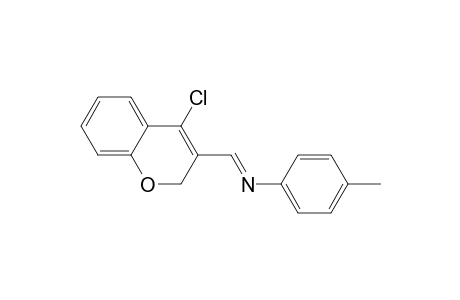 Benzenamine, N-[(4-chloro-2H-1-benzopyran-3-yl)methylene]-4-methyl-