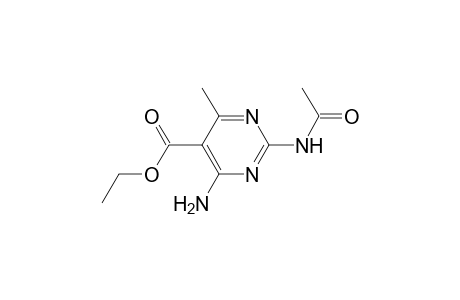 Ethyl 2-(acetylamino)-4-amino-6-methyl-5-pyrimidinecarboxylate