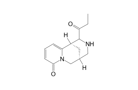 (-)-(1R,5S)-6.alpha.-Propionyl-1,2,3,4,5,6-hexahydro-1,5-methanopyrido[1,2-a][1,5]diazocin-8-one