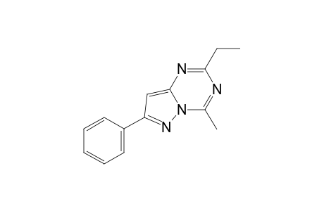 2-ethyl-4-methyl-7-phenylpyrazolo[1,5-a]-s-triazine