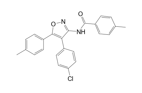 N-[4-(4-Chlorophenyl)-5-(4-methylphenyl)-3-isoxazolyl]-4- methylbenzamide