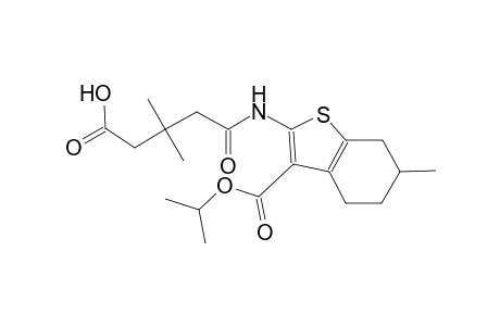 5-{[3-(isopropoxycarbonyl)-6-methyl-4,5,6,7-tetrahydro-1-benzothien-2-yl]amino}-3,3-dimethyl-5-oxopentanoic acid