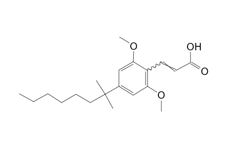 2,6-dimethoxy-4-(1,1-dimethylheptyl)cinnamic acid