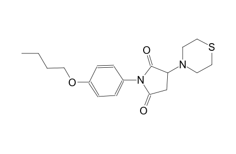 1-(4-butoxyphenyl)-3-(4-thiomorpholinyl)-2,5-pyrrolidinedione