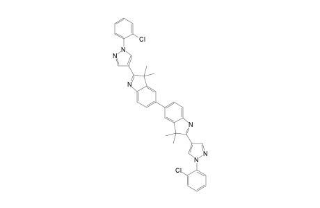 2,2'-Bis[1-(2-chlorophenyl)-1H-pyrazol-4-yl]-3,3,3',3'-tetramethyl-3H,3'H-5,5'-biindole