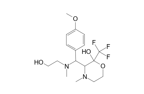 3-{[(2-Hydroxyethyl)(methyl)amino]-(4-methoxyphenyl)methyl}-4-methyl-2-trifluoromethylmorpholin-2-ol