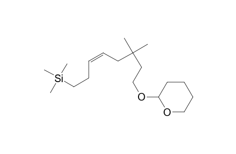 (Z)-8-(Trimethylsilyl)-3,3-dimethyl-1-(tetrahydropyranyloxy)-5-octene