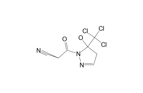 1-(Cyanoacetyl)-5-hydroxy-5-(trichloromethyl)-4,5-dihydro-1H-pyrazole